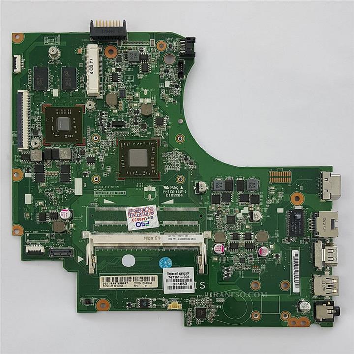 مادربرد لپ تاپ اچ پی Pavilion 15-D AMD-A4_01019BG00-575-G_01019BG00-491-G_010119BG00-35K-G_VGA-1GB 1Slot گرافیک دار